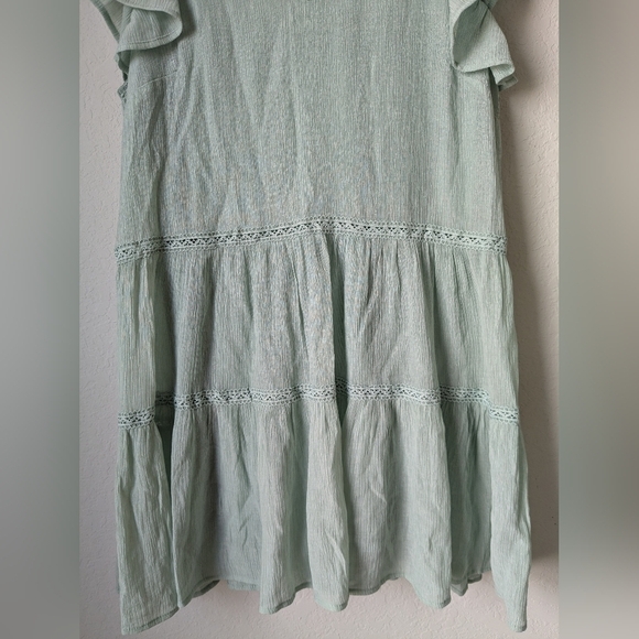 Altar'd State Sage Frilled Tiered Mini Dress Romantic Feminine Coquette - Picture 5 of 10